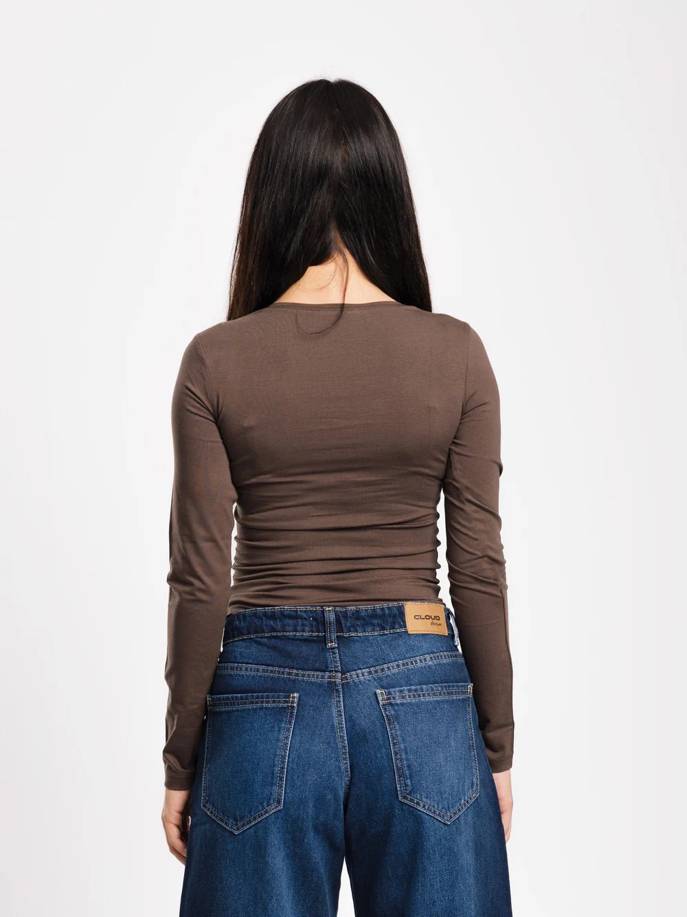 Top col U manches longues - ELEM