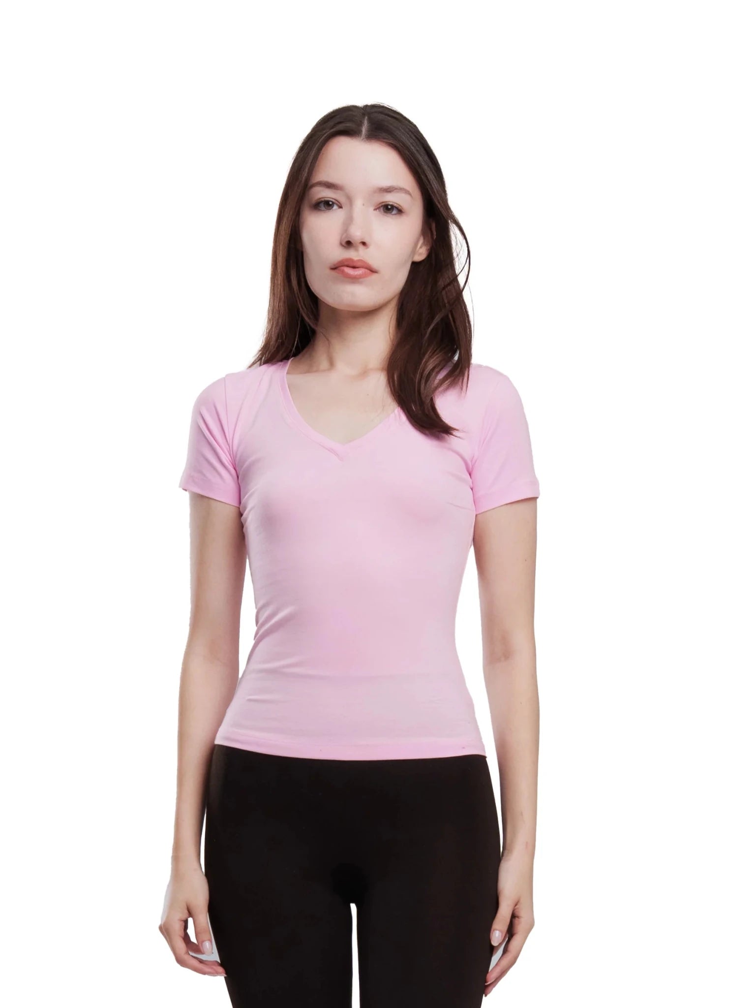 Top col V manches courtes - ELEM