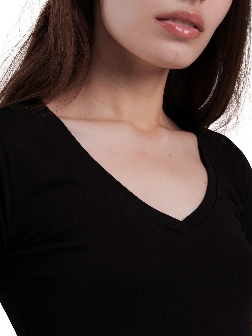 Top col V manches courtes - ELEM