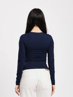 Top col V manches longues - ELEM