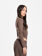 Top col V manches longues - ELEM