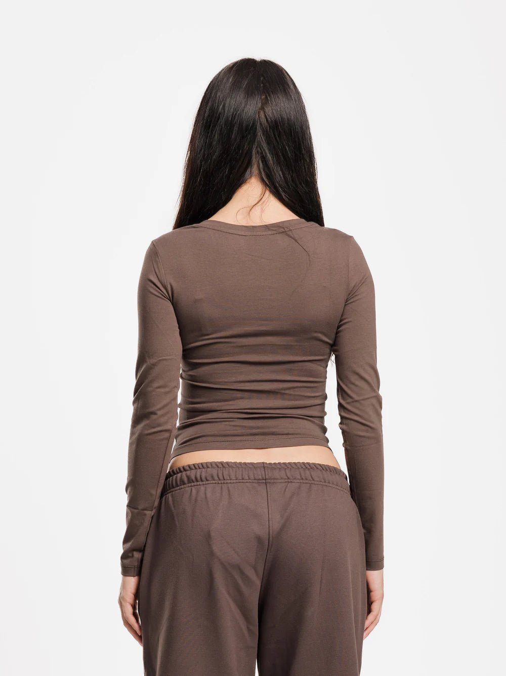 Top col V manches longues - ELEM